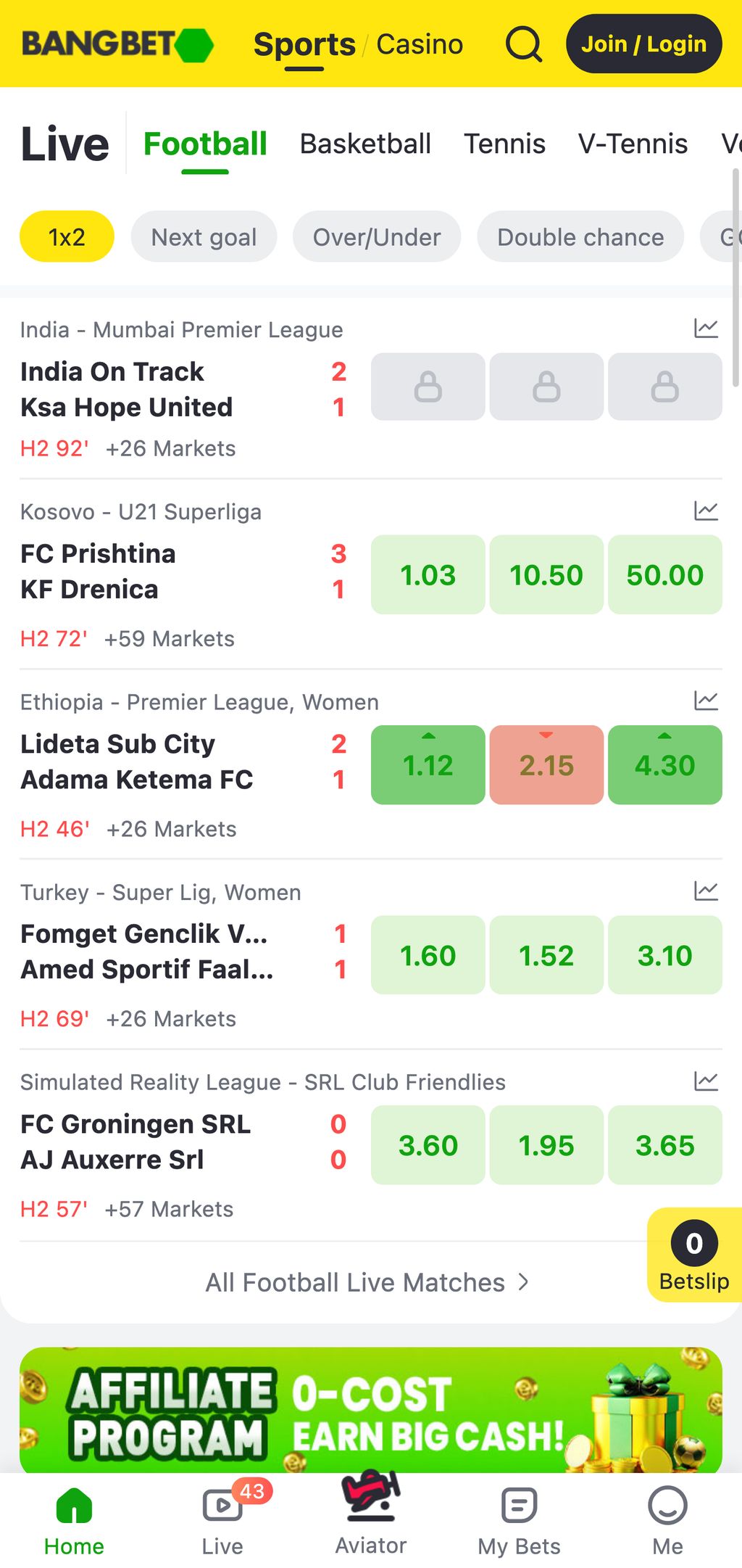 Bangbet sports betting
