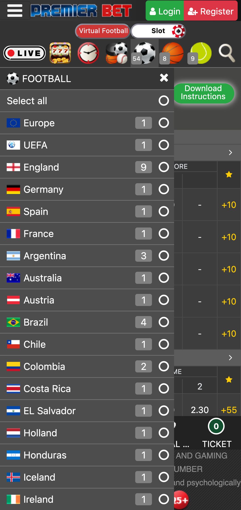 Premier Bet sports betting