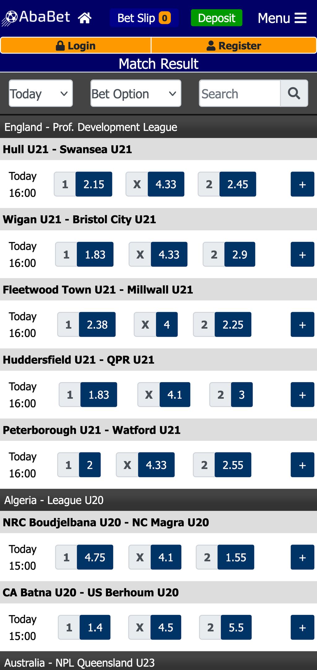 Ababet football betting
