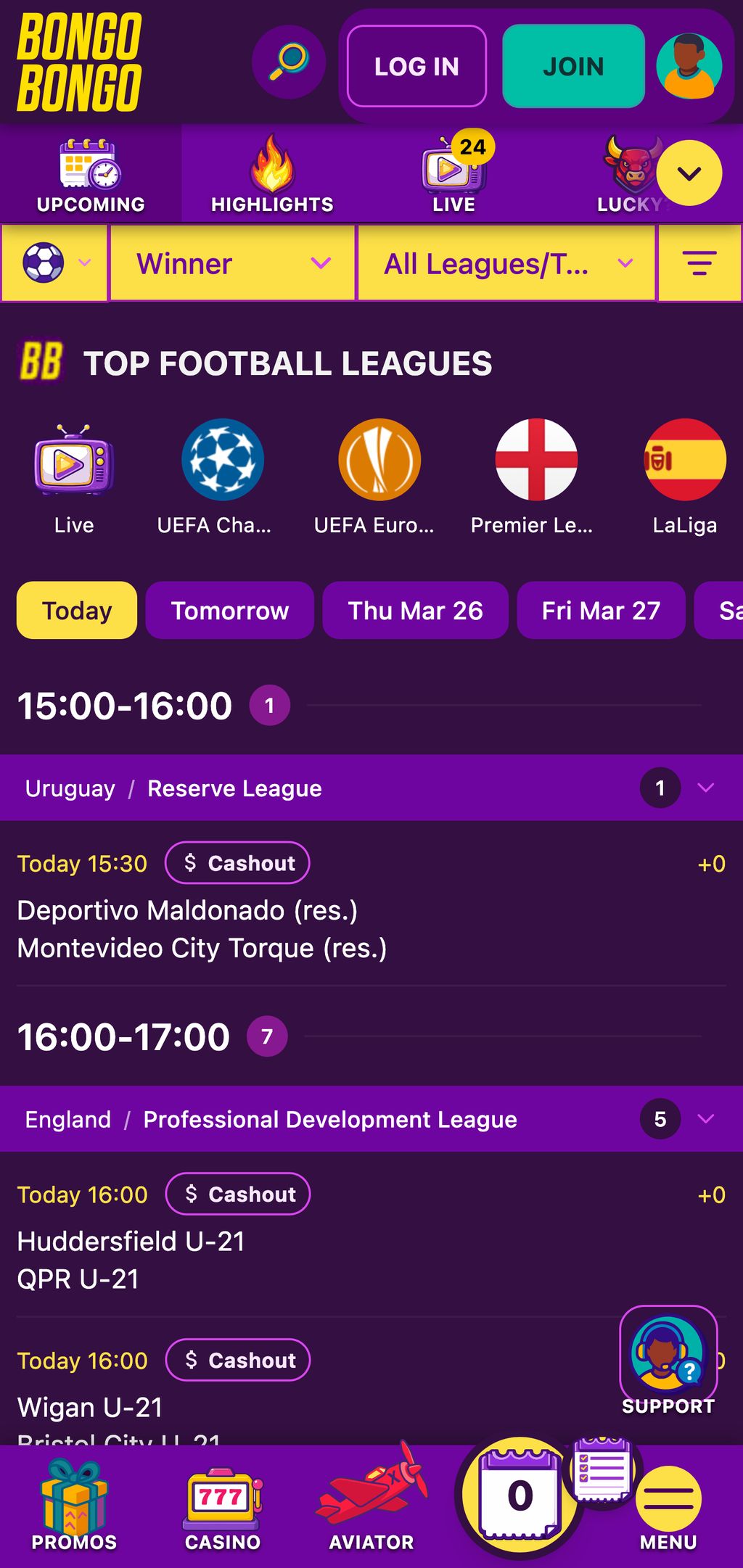 Bongobongo sports betting