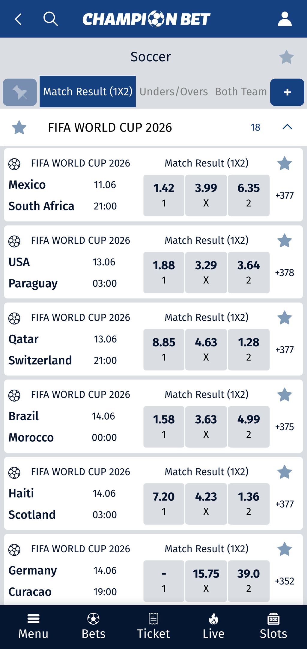 Champion Bet sports betting
