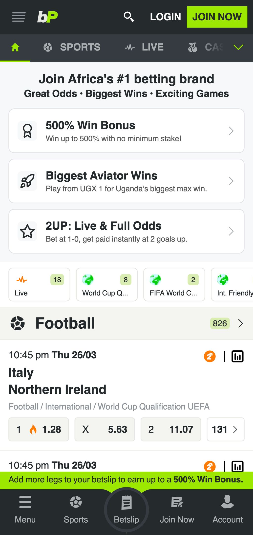 betPawa official website