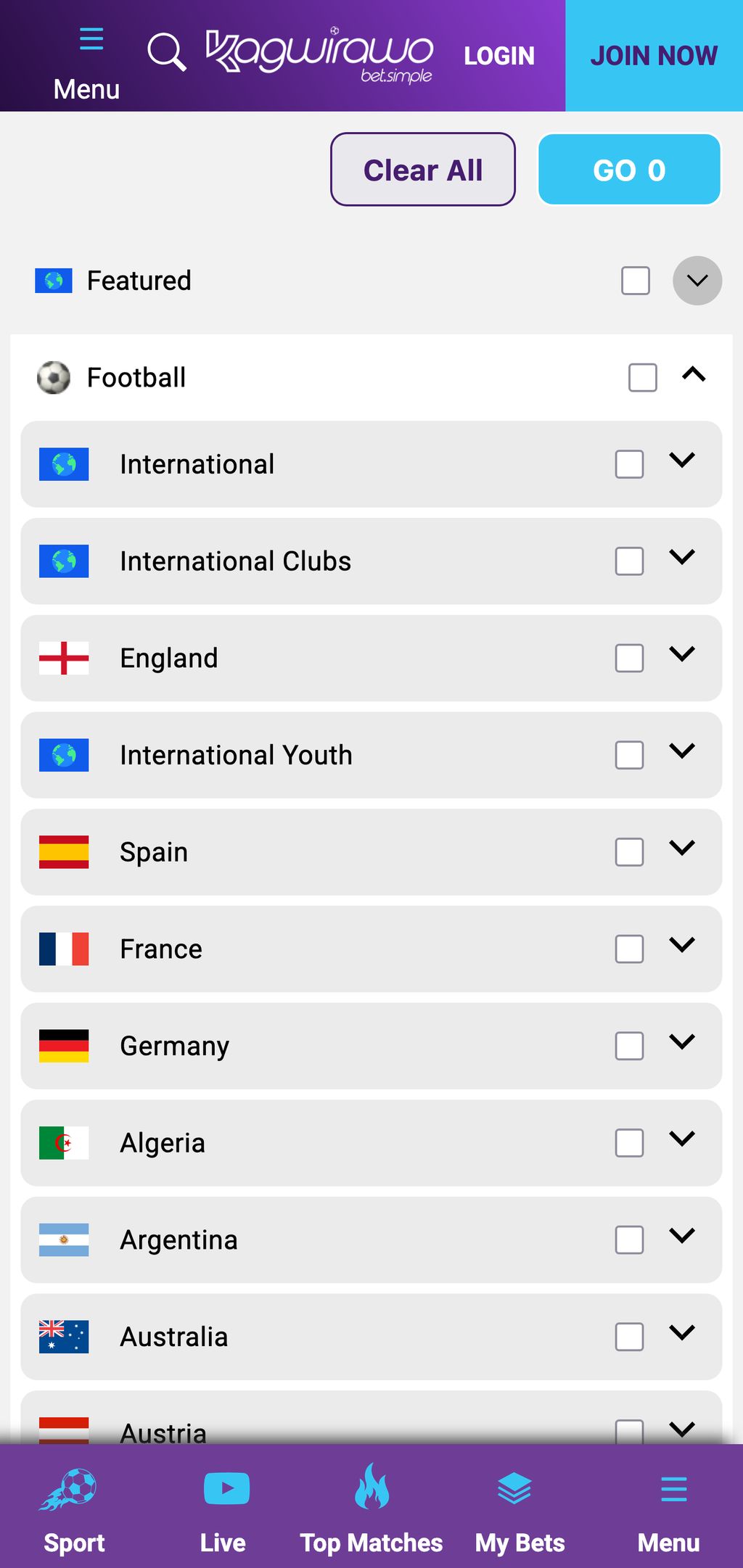 Kagwirawo sports betting
