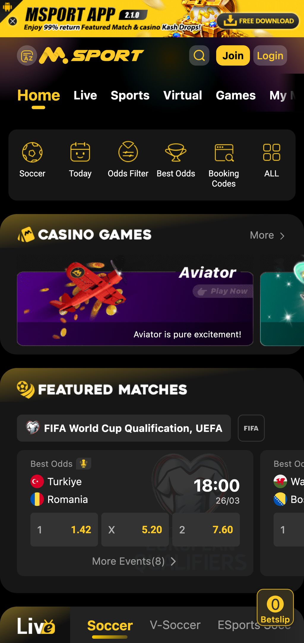 MSport official website